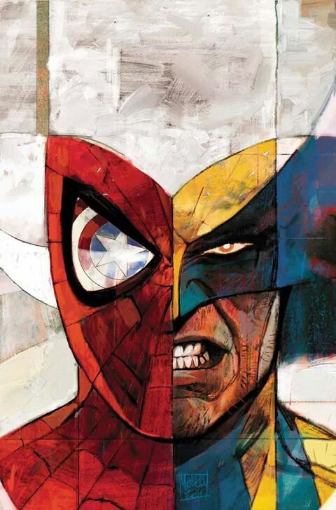 ALEX MALEEV WOLVERINE/SPIDER-MAN  - ARTPRINT