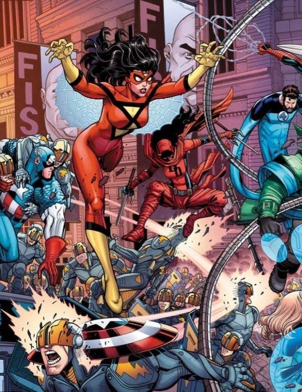 BATTLEWORLD #1 NICK BRADSHAW 5-PART WRAPAROUND CONNECTING VARIANT