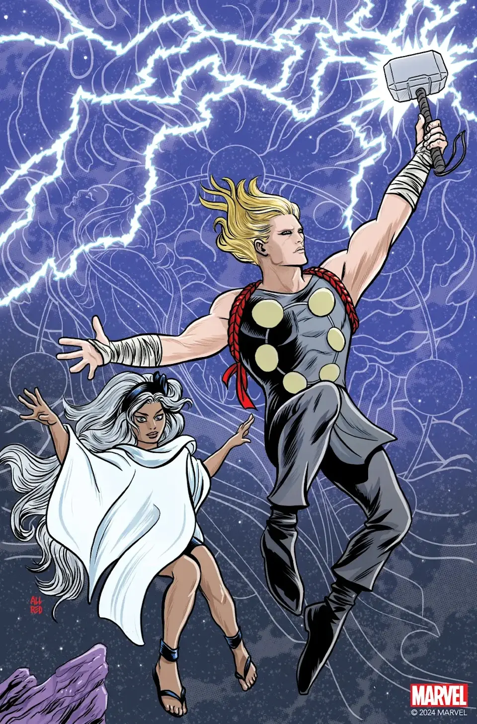 MIKE ALLRED THOR & STORM - ARTPRINT