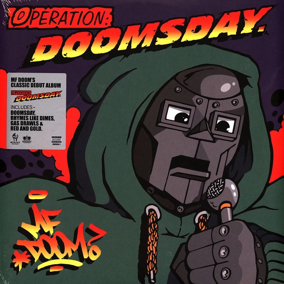MF DOOM Operation: Doomsday Black Vinyl Edition w/ Original Fondle 'Em Artwork