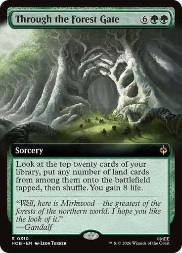 MTG THE HOBBIT - THROUGH THE FOREST GATE, FOIL #310