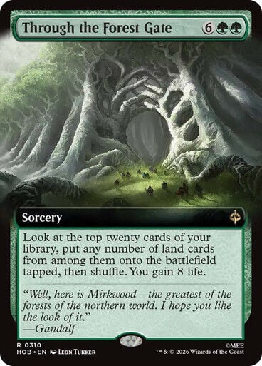 MTG THE HOBBIT - THROUGH THE FOREST GATE, FOIL #310