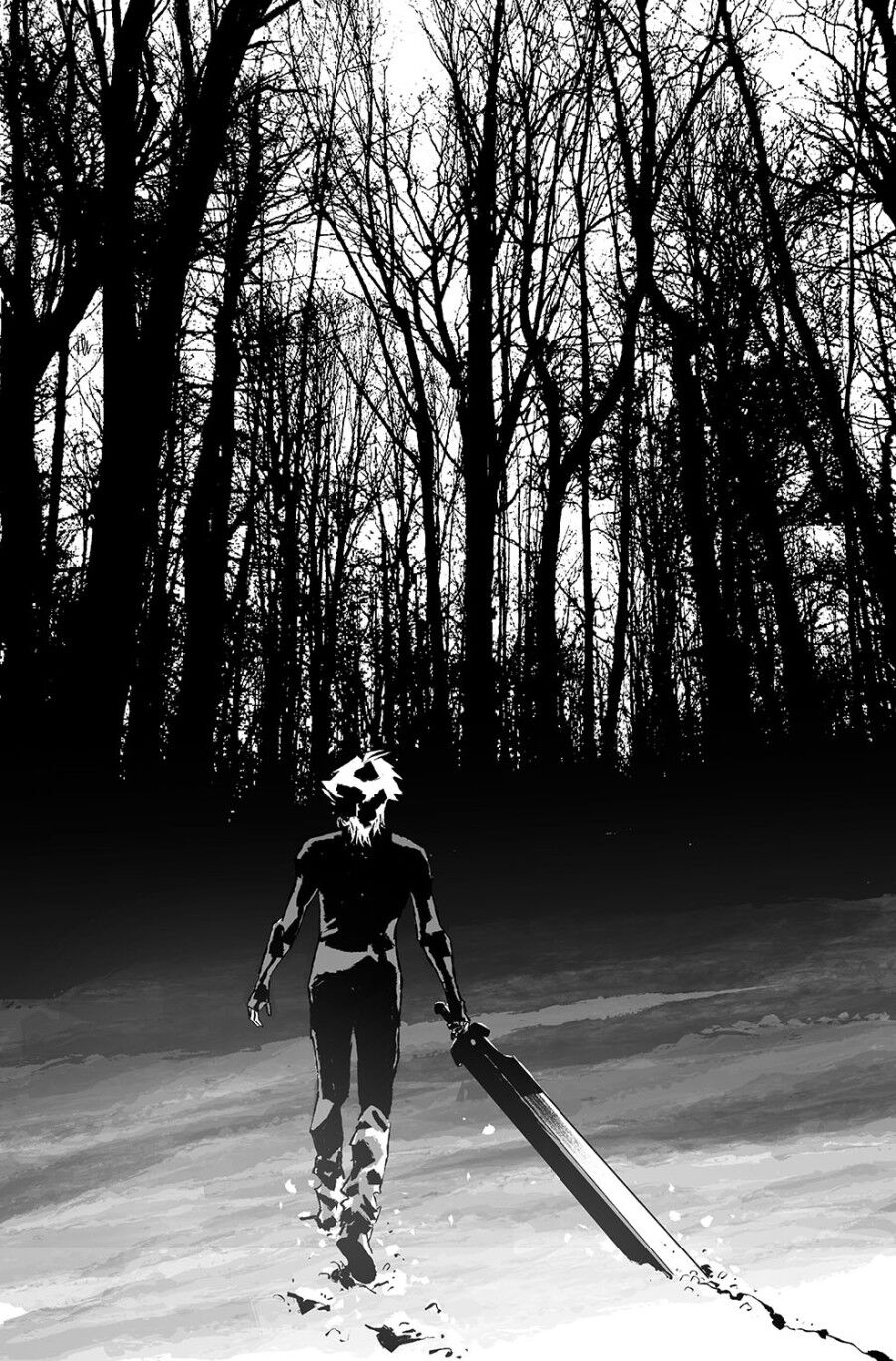 LOST FANTASY #7 LUCA CASALANGUIDA 1:15 BLACK AND WHITE RATIO VARIANT