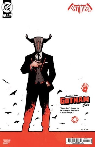 BATMAN #10 CVR F INC 1:25 DAVID AJA CARD STOCK VAR