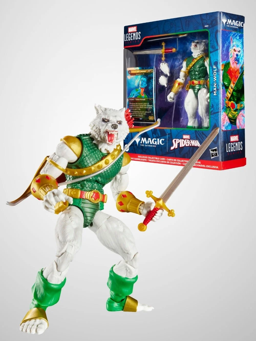 Marvel Legends Magic: The Gathering Man-Wolf Aksiyon Figürü