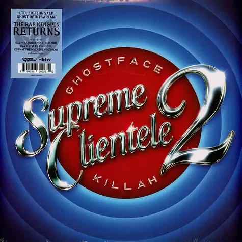 GHOSTFACE KILLAH - SUPREME CLIENTELE 2 EXCLUSIVE BLUE SWIRL VINYL 500 LIMITED ONE OF A KIND