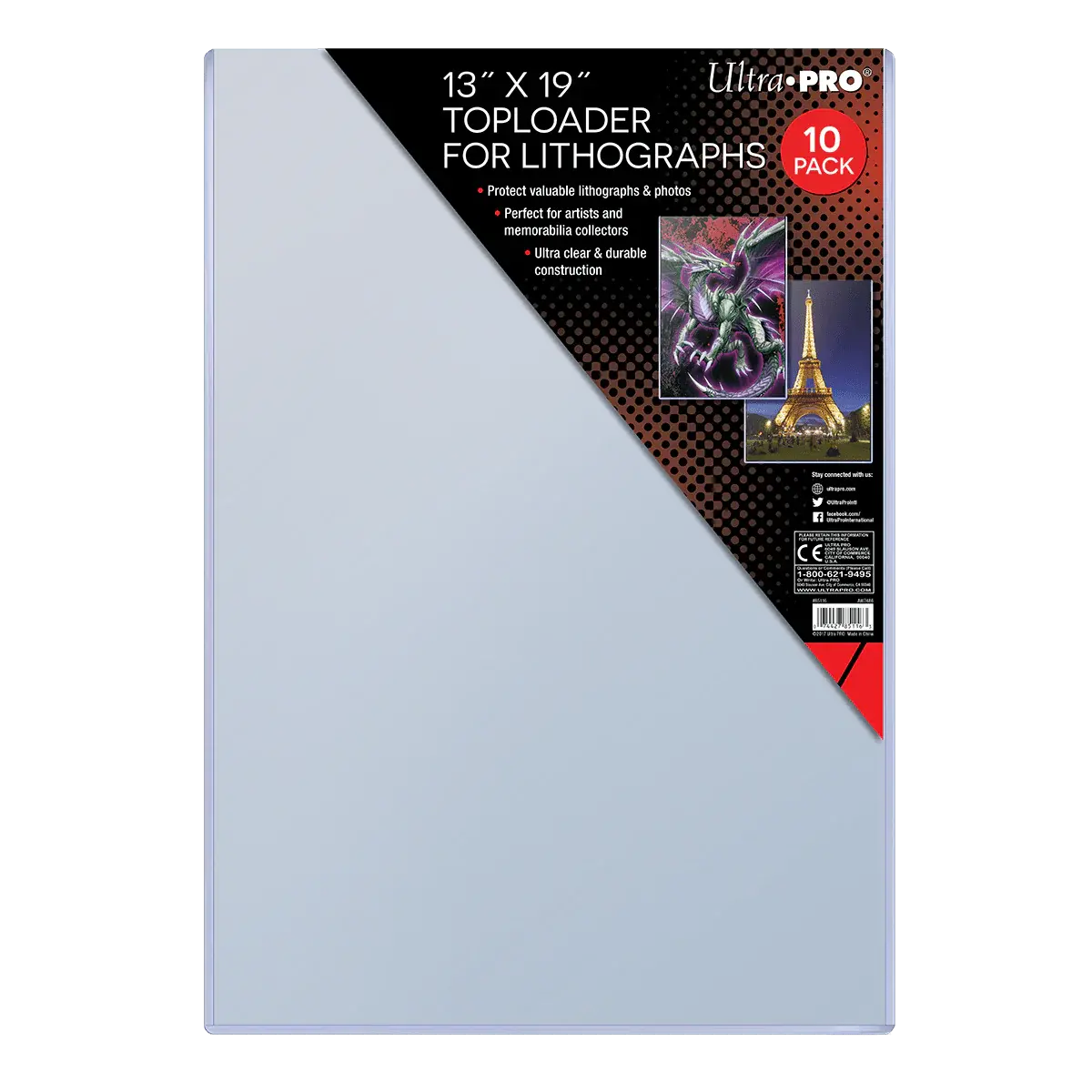ULTRA PRO - 13'' X 19'' LITOGRAPH TOPLOADER