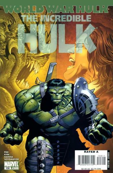 THE INCREDIBLE HULK #108 (2007) GREG LAND COVER