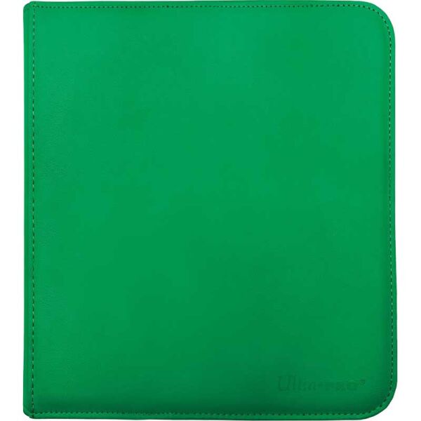 ULTRA PRO VIVID 12-POCKET ZIPPERED PRO-BINDER GREEN 480 CARD