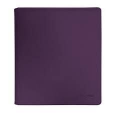 ULTRA PRO VIVID 12-POCKET ZIPPERED PRO-BINDER PURPLE 480 CARD