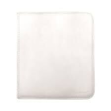 ULTRA PRO VIVID 12-POCKET ZIPPERED PRO-BINDER WHITE 480 CARD