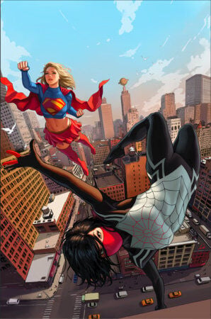 MARVEL/DC: SPIDER-MAN/SUPERMAN #1 IVAN TALAVERA VIRGIN VARIANT [1:100]