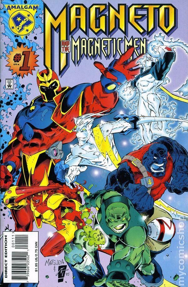 MAGNETO AND THE MAGNETIC MEN- MARVEL/DC AMALGAM COMICS - 1996