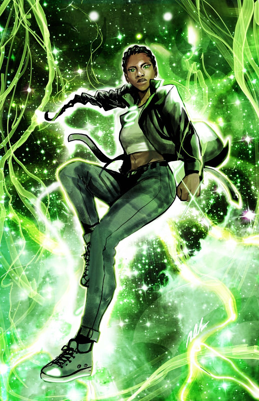 ABSOLUTE GREEN LANTERN #7 CVR D NIKOLAS DRAPER-IVEY CARD STOCK VAR