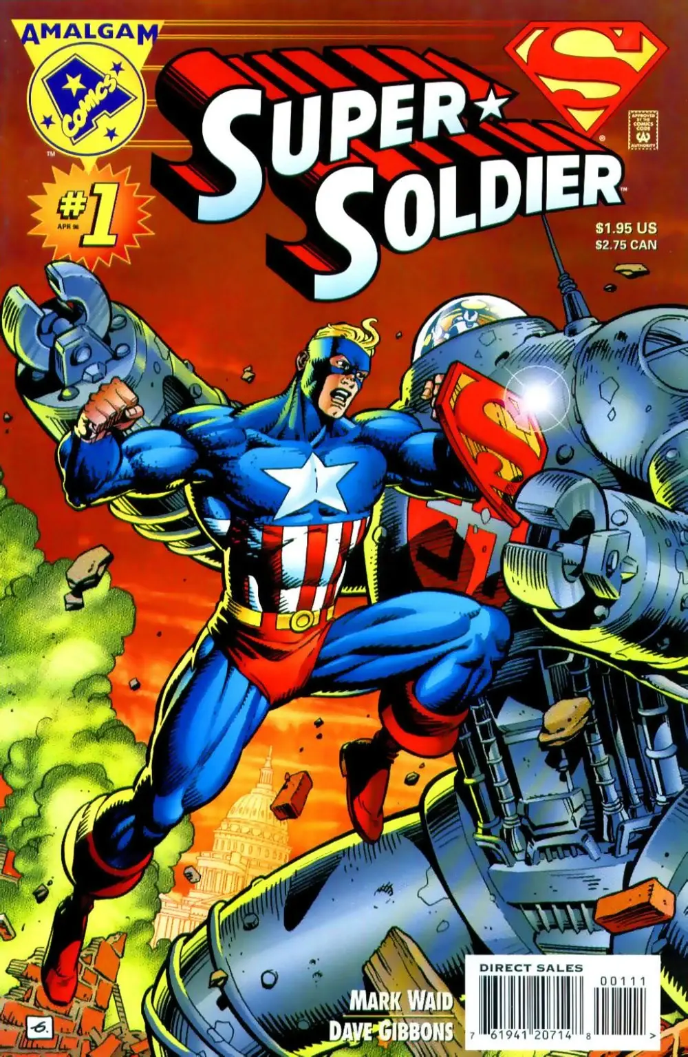 SUPER SOLDIER - MARVEL/DC AMALGAM COMICS - 1996