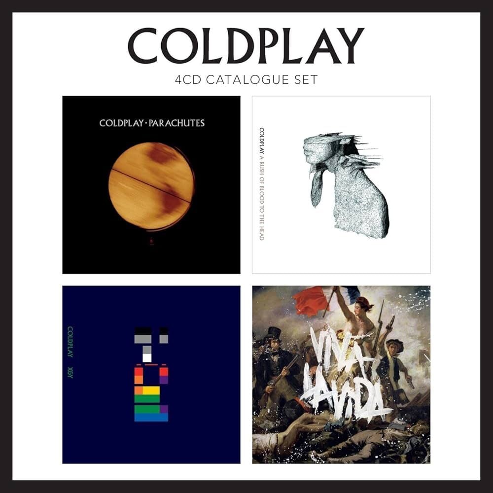 COLDPLAY – 4CD CATALOGUE SET OFFICIAL ALBUM COLLECTION