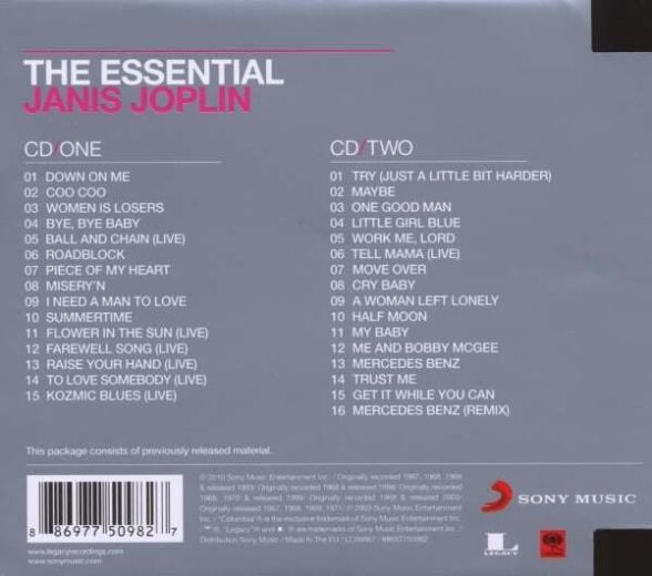 JANIS JOPLIN – ESSENTIAL CD EDITION