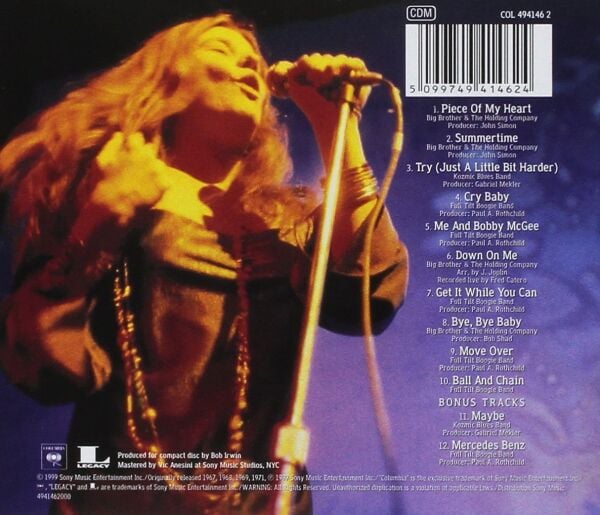 JANIS JOPLIN – GREATEST HITS CD EDITION