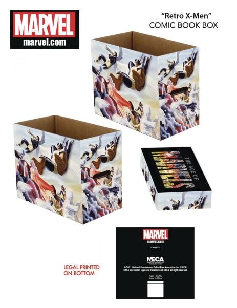 MARVEL RETRO X-MEN SHORT COMIC STORAGE BOX