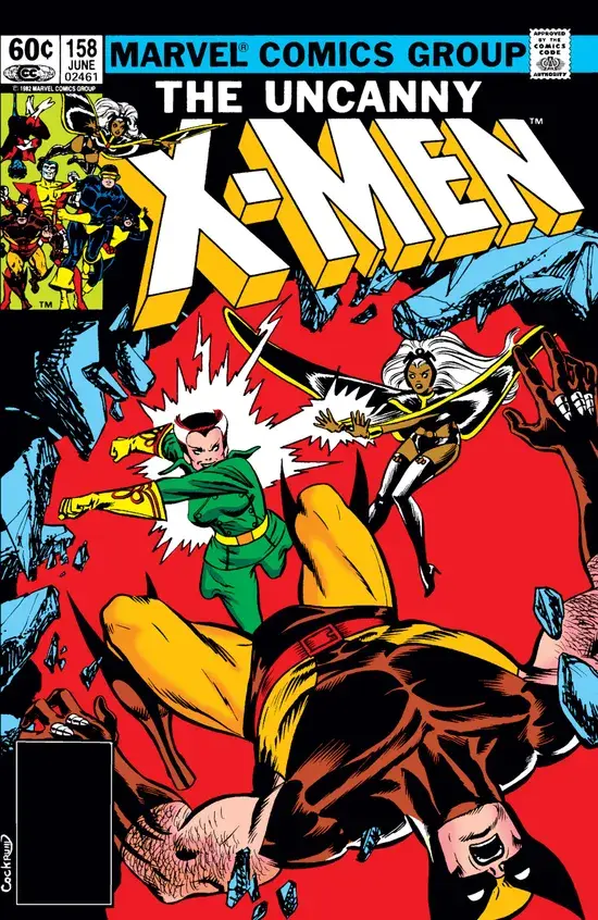 UNCANNY X-MEN #158 - 1992 - ROGUE'S SECOND APPEARANCE