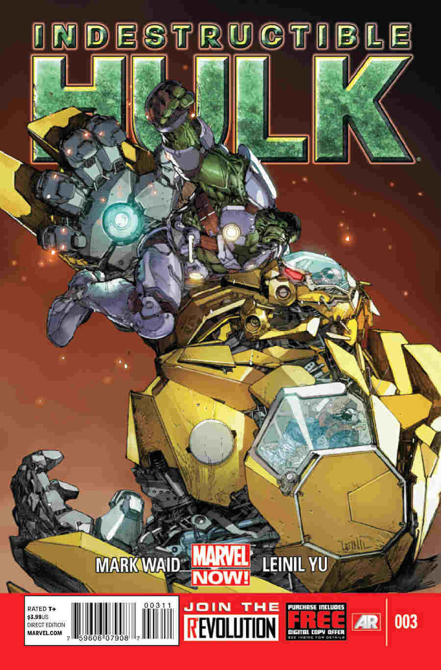 INDESTRUCTIBLE HULK #3 (2012) LEINIL YU COVER