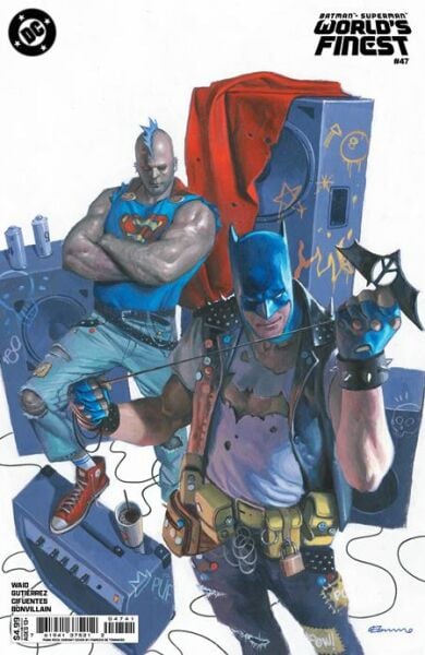 BATMAN SUPERMAN WORLDS FINEST #47 CVR E FABRIZIO DE TOMMASO PUNK ROCK CARD STOCK VAR